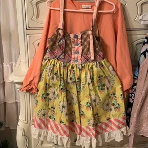 Matilda Jane Apron Dress with Matching Shirt